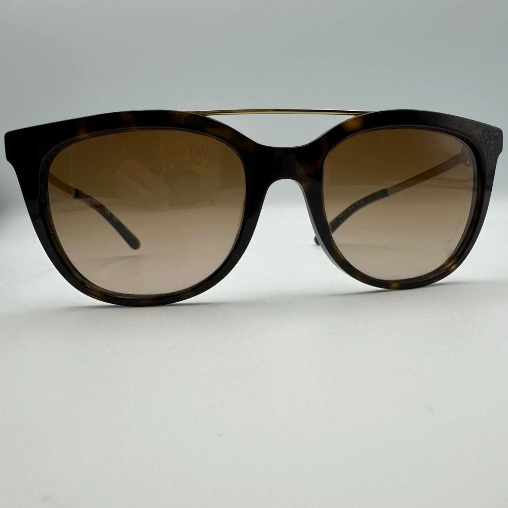 Tory Burch Gradient Sunglasses Womens Tortoise TY7147 Double Bridge Gold Logo - Picture 3 of 14